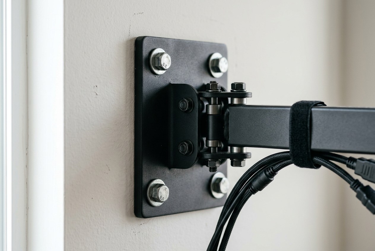 TV wall bracket detail
